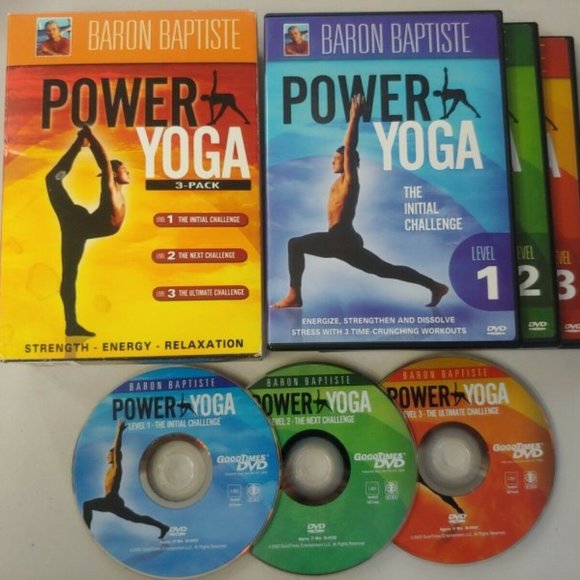 Baron Baptiste - Power Yoga 3-Disc Set - Picture 1 of 3
